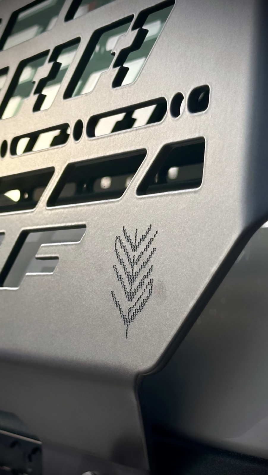 Ghaf emblem on the finished exterior panel